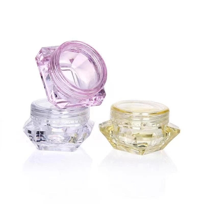 Transparent Color 20g Plastic Cream Jar For Skincare Cosmetic