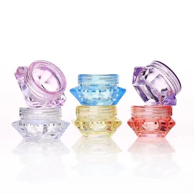 Transparent Color 20g Plastic Cream Jar For Skincare Cosmetic