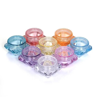 Transparent Color 20g Plastic Cream Jar For Skincare Cosmetic