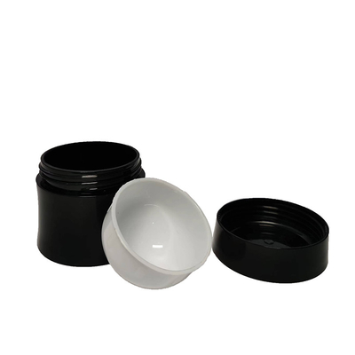Oval Plastic Cream Jar 50g With Inner Wall For Skincare Cosmetic
