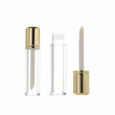 Round Short Cover 6ml Lip Glaze Tube Can Be Customized With Logo