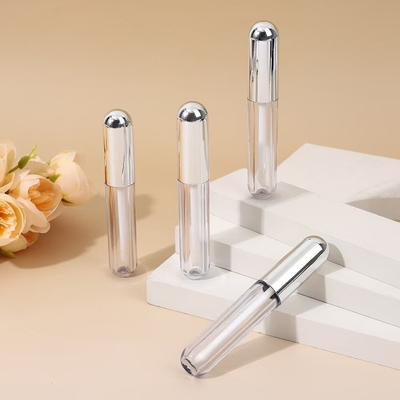 Moisturizing Silver Aluminum Head Cap Plastic Lip Glaze Tube Technology Sense
