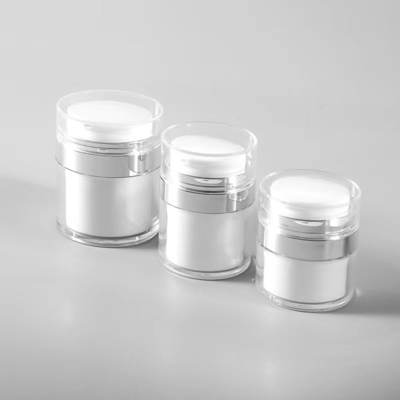 15G 30G 50G 100G Plastic Airless Jar With Vacuum Pump Customized Colors For End Packaging