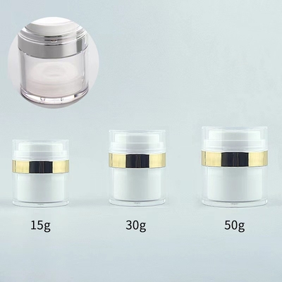 15G 30G 50G 100G Plastic Airless Jar With Vacuum Pump Customized Colors For End Packaging