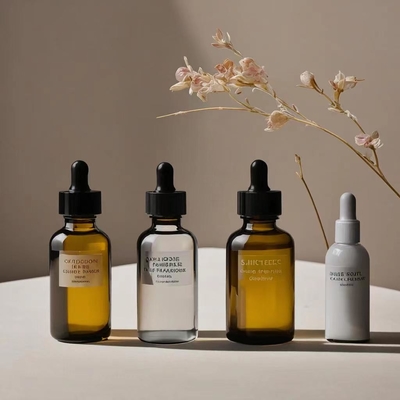 Travel Friendly Amber Essential Oil Bottle With Plastic Dropper Head And Glass Pipette 5ml 10ml 30ml 50ml 100ml