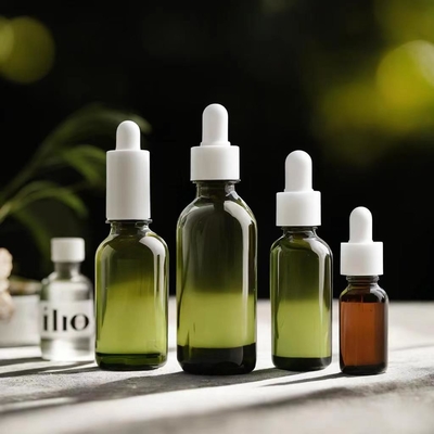Travel Friendly Amber Essential Oil Bottle With Plastic Dropper Head And Glass Pipette 5ml 10ml 30ml 50ml 100ml
