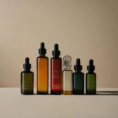 Empty Packaging Essential Oil Bottle With Dropper Accept Customized Colors And Logo Printing