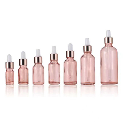 Hot Sale Empty Glass Essential Oil Bottle And Dropper With Aluminum Gold/Silver Skirt