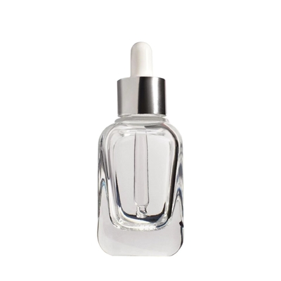 Hot Sale Empty Glass Essential Oil Bottle And Dropper With Aluminum Gold/Silver Skirt