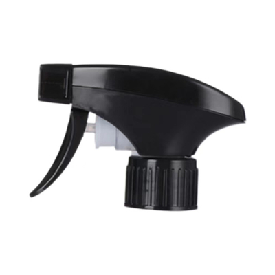 Double Wall Black And White 28 / 410 Plastic Trigger Sprayer For Cleaning
