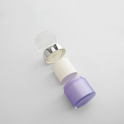 50G Refillable Acrylic Airless Jar Customized Silkscreen Print with Replacement Inner Jar and Whole Set