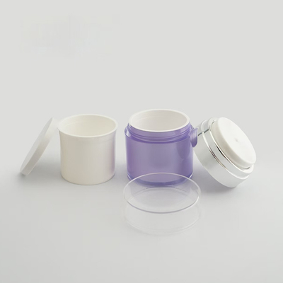 50G Refillable Acrylic Airless Jar Customized Silkscreen Print with Replacement Inner Jar and Whole Set