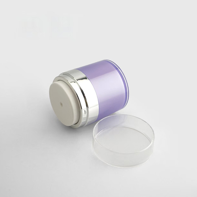 50G Refillable Acrylic Airless Jar Customized Silkscreen Print with Replacement Inner Jar and Whole Set