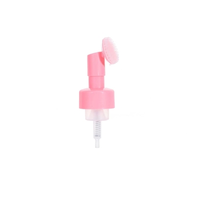 42/43mm Silicone Brush Foam Pump Cosmetic Dispenser with Customized Silkscreen Print and Plastic Material