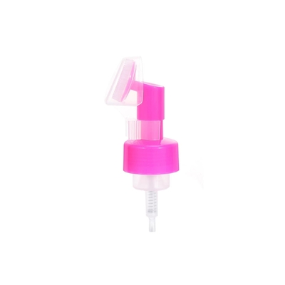 42/43mm Silicone Brush Foam Pump Cosmetic Dispenser with Customized Silkscreen Print and Plastic Material