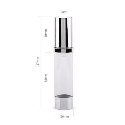 Deluxe Appearance 20ml 30ml 50ml Airless Pump Bottle For Skincare