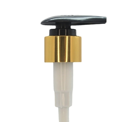 Big-Head Cap 28 / 410 Aluminum Collar Lotion Dispenser Pump For Personal Care