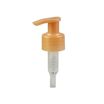 Yellow Appearance 28 / 410 Lotion Dispenser Pump For Shampoo Skincare