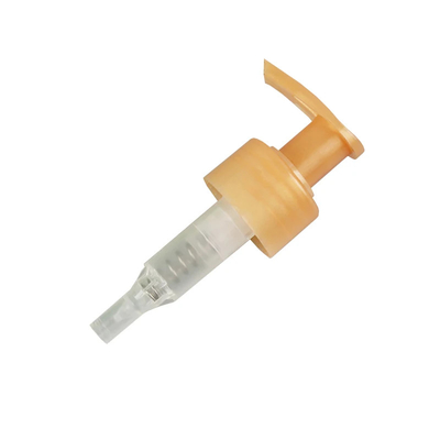 Yellow Appearance 28 / 410 Lotion Dispenser Pump For Shampoo Skincare