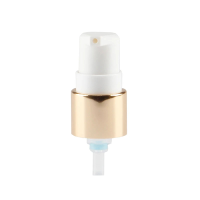 18/410 Gold Aluminum Collar 20/410 Child-Proof Cream Dispenser Pump for Bottles