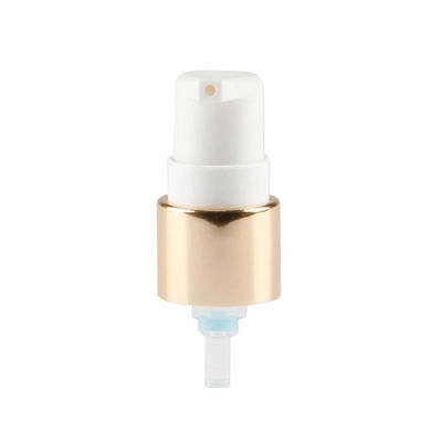 Luxury Gold Cosmetic Lotion Pump with White Actuator for Skincare Bottles
