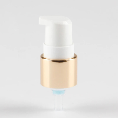 18/410 Gold Aluminum Collar 20/410 Child-Proof Cream Dispenser Pump for Bottles