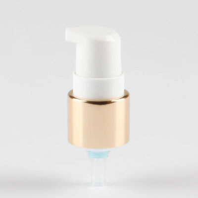 Luxury Gold Cosmetic Lotion Pump with White Actuator for Skincare Bottles
