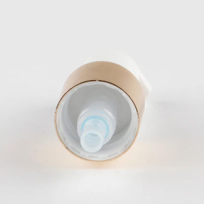 Luxury Gold Cosmetic Lotion Pump with White Actuator for Skincare Bottles

