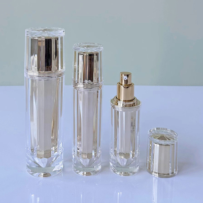Acrylic Airless Jar Bottle 30G 50G 30ML 50ML 100ML For Cosmetic Lotion With Aluminum Lotion Pump Or Mist Sprayer