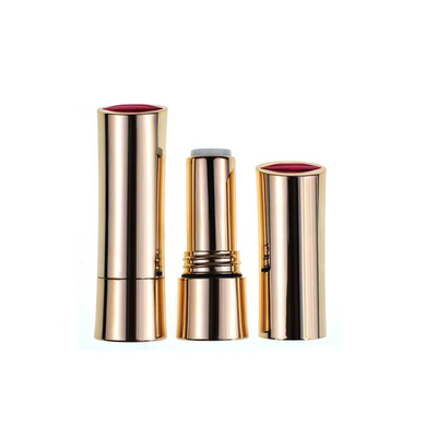 Gold Appearance 3.5g Plastic Lipstick Balm Tube Container For Cosmetic