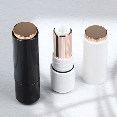 Round Plastic Lipstick Tube 3.5g for Cosmetic Electroplating Design in Any Color