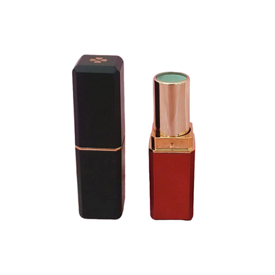 Square Four Leaf Clover Design 5g Lipstick Tube Container in Custom Color for Beauty Products