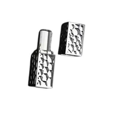 Silver Electroplating 5g Fashionable Lipstick Tube For Cosmetic Package