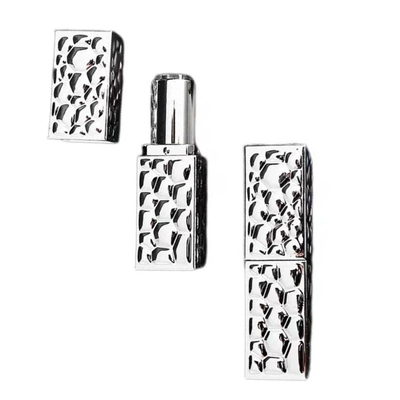 Silver Electroplating 5g Fashionable Lipstick Tube For Cosmetic Package