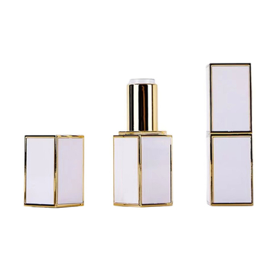 8g Ended Square Shape Lipstick Tube Container with Customizable Logo and Screen Printing