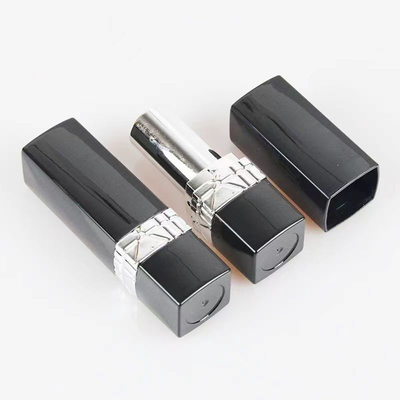 Red Black Middle Electroplating 5g Lipstick Tube For Cosmetic Package