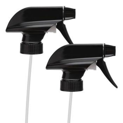 Screw Closure All Plastic Black Trigger Sprayer 28/410 for Bottle Cleaning
