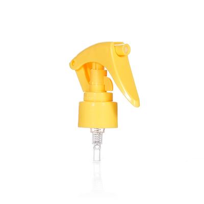 Yellow Color 24 / 410 Plastic Mini Trigger Sprayer With Plectrum Design