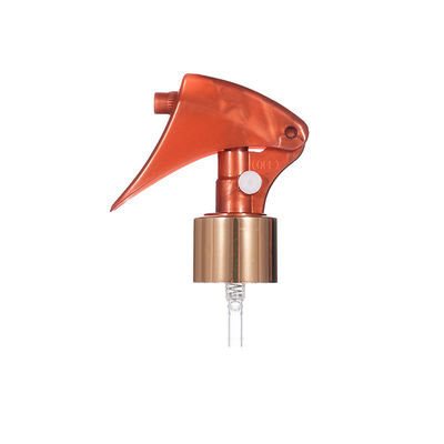 Mini Trigger Sprayer with Shiny Gold Finish for Travel Size and Customized Colors
