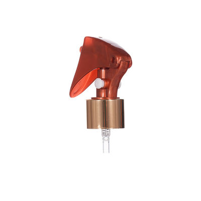 Mini Trigger Sprayer with Shiny Gold Finish for Travel Size and Customized Colors