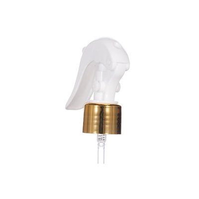 Golden Aluminum Closure 24 / 410 Plastic Mini Trigger Sprayer Used For Cleaning
