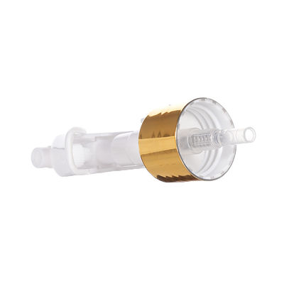 Gold Aluminum Collar Mini Trigger Sprayer with 24/410 28/410 Neck Size for Fine Mist Dispensing