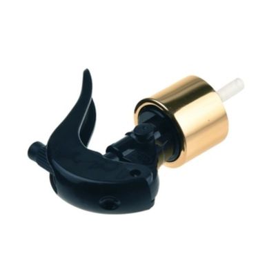 Gold Aluminum Collar Mini Trigger Sprayer with 24/410 28/410 Neck Size for Fine Mist Dispensing