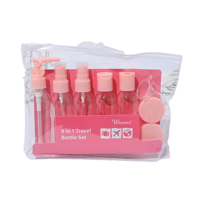 Plastic Collar 50ml Customized Travel Set for Skincare Essentials