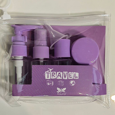 Personalized Logo Option 6 Piece Skincare Travel Bottle Set for Washing Package