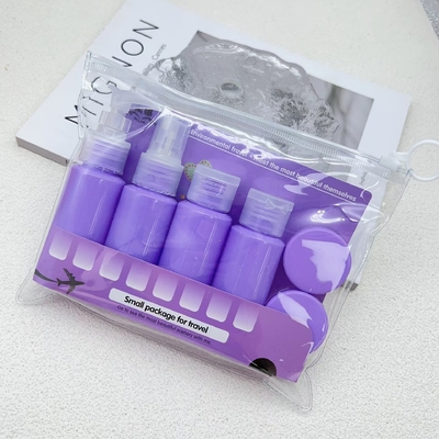 Delicate Design 50ml Plastic Travel Bottle Set With Luxurious Appearance