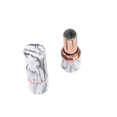 Elegant Sexangle Plastic Lipstick Cases Empty Cosmetic Container in Black or White