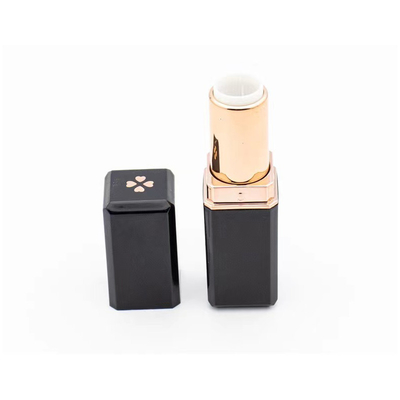5-6g Capacity Square Empty Lipstick Tube with Four Leaf Clover Printing and Plastic Material