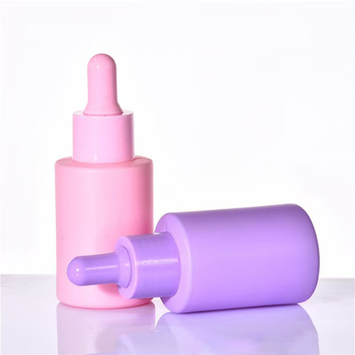 Customized Macaron Glass Empty Essential Oil Bottle With Dropper Cap
