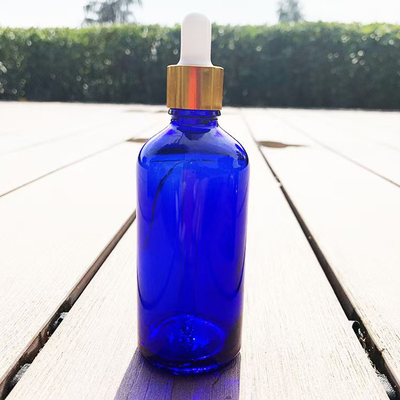 Matt Blue Essential Oil Empty Glass Bottle Reusable And Recyclable
